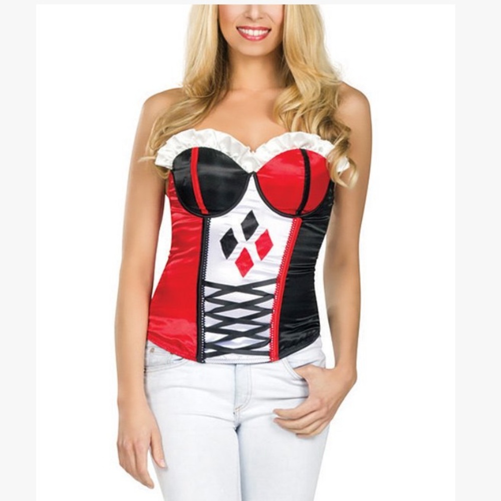 🎃NWT Harley Quinn Corset - Women Costume Size L